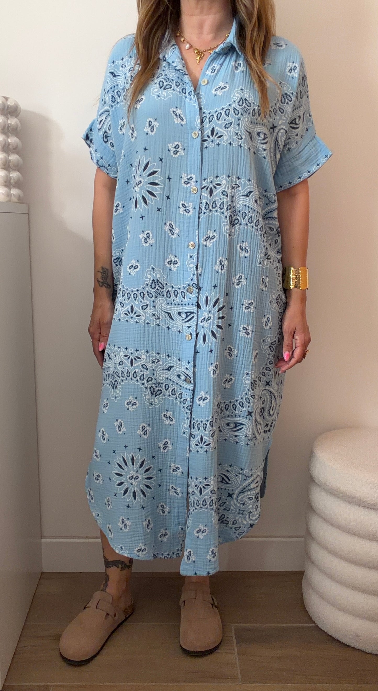 ROBE BANDANA BLEUE