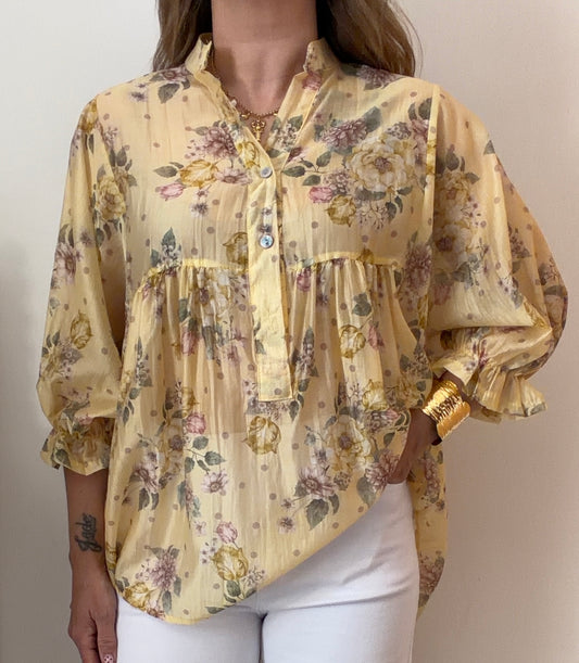 BLOUSE ALEXANE JAUNE