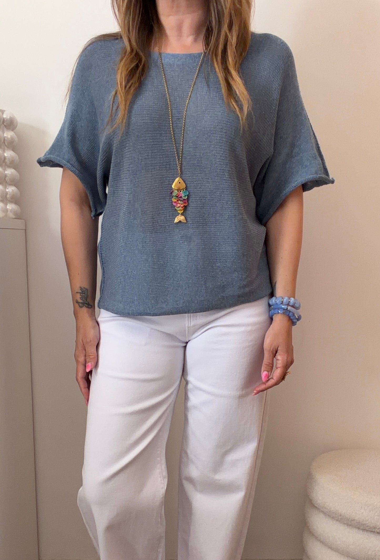 HAUT INES BLEU JEAN
