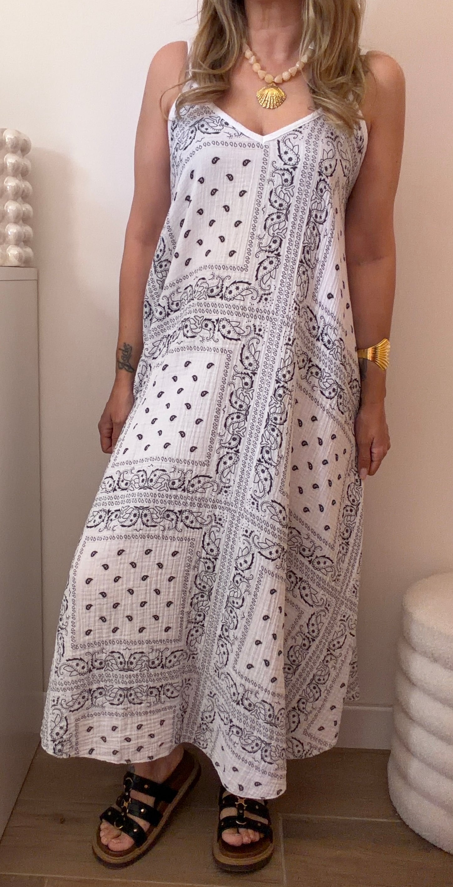ROBE BANDANA BLANCHE