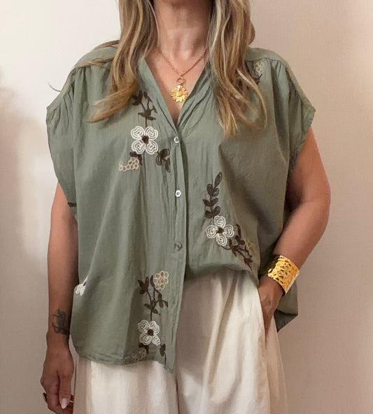BLOUSE SONIA KAKI