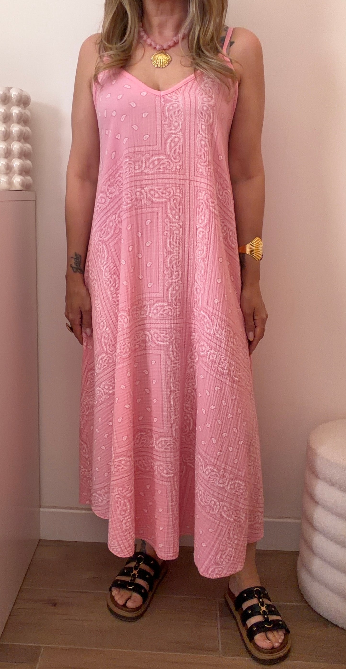 ROBE BANDANA ROSE