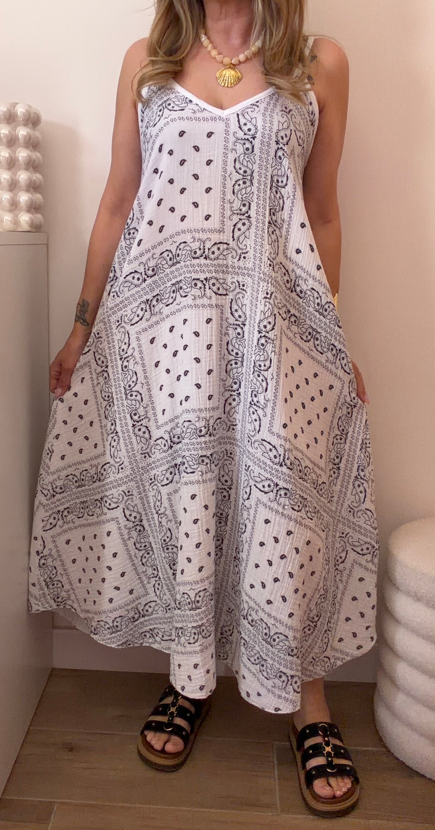 ROBE BANDANA BLANCHE