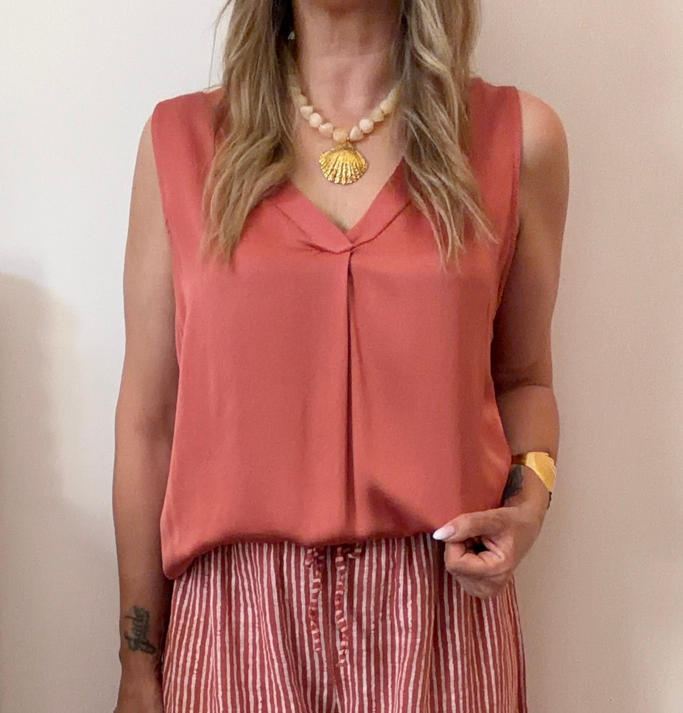 DÉBARDEUR CLAUDINE TERRACOTTA