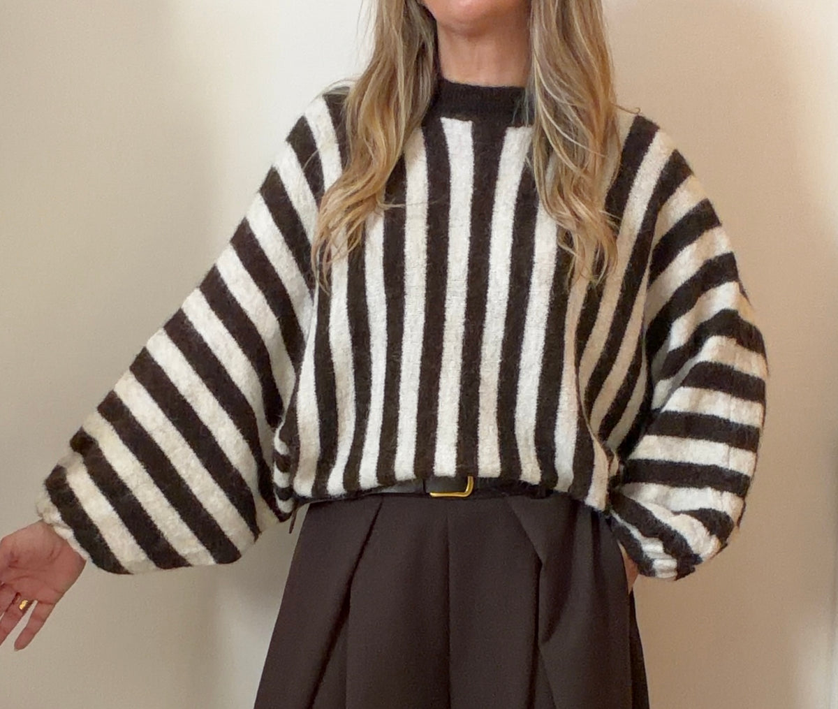 PULL SAM RAYÉ CHOCO