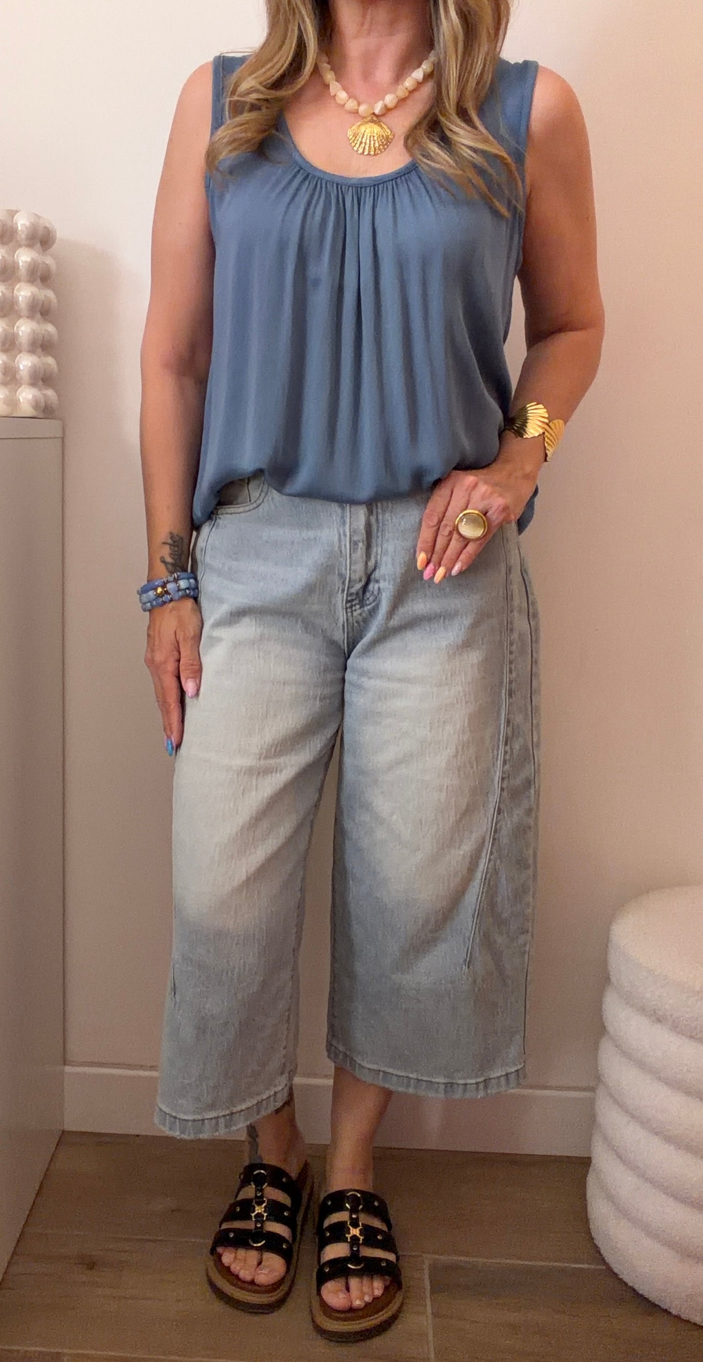DÉBARDEUR ELISA BLEU JEAN