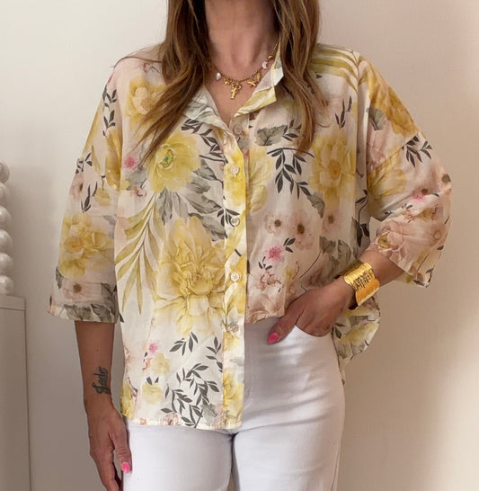 CHEMISE FLAVIE JAUNE