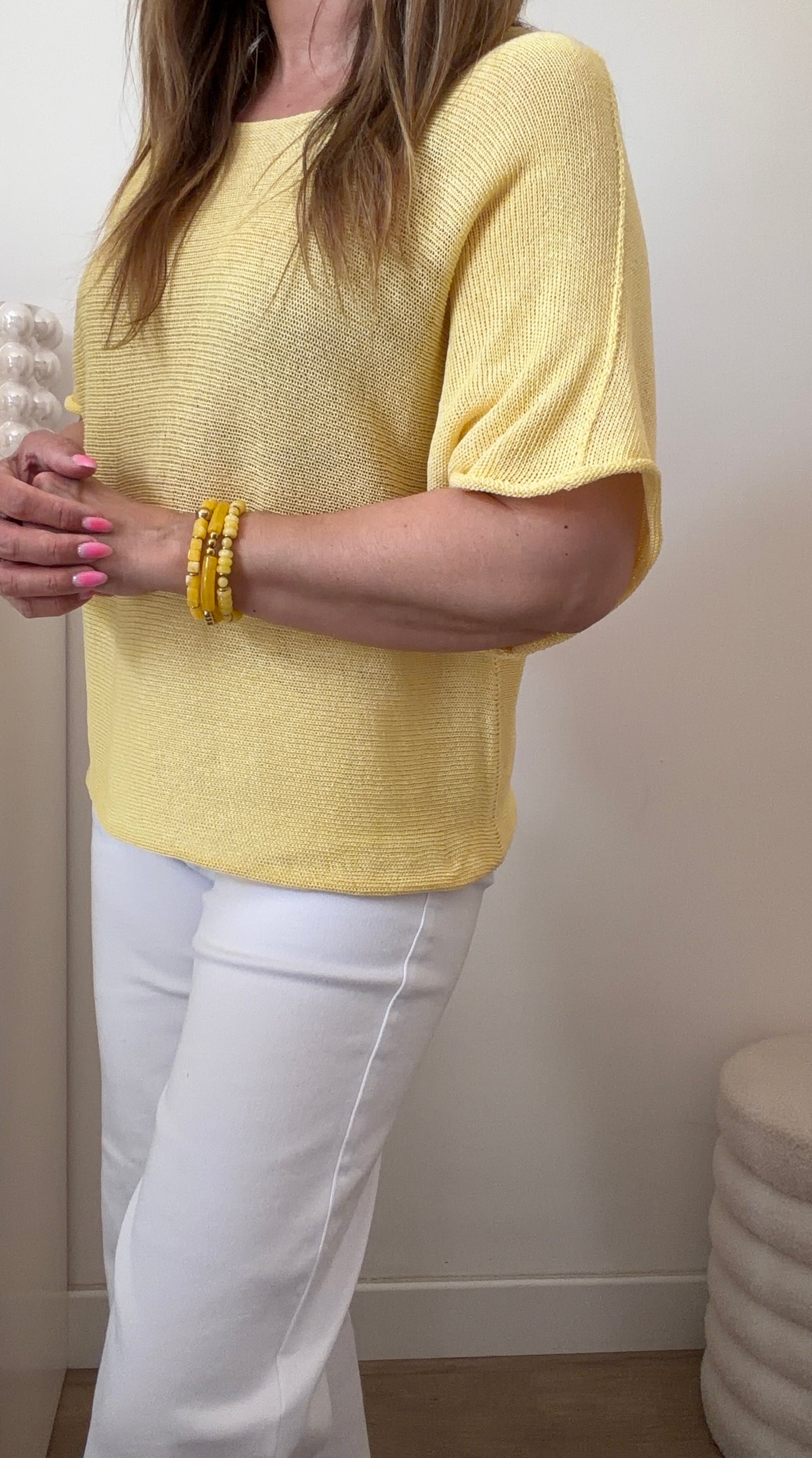 HAUT INES JAUNE CLAIR