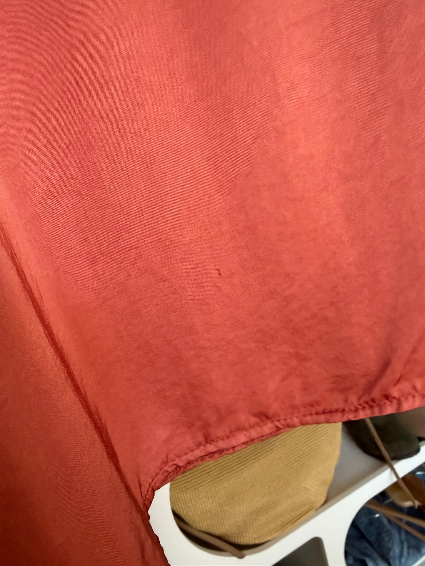 BLOUSE SOIE TERRACOTTA DÉFECTUEUSE