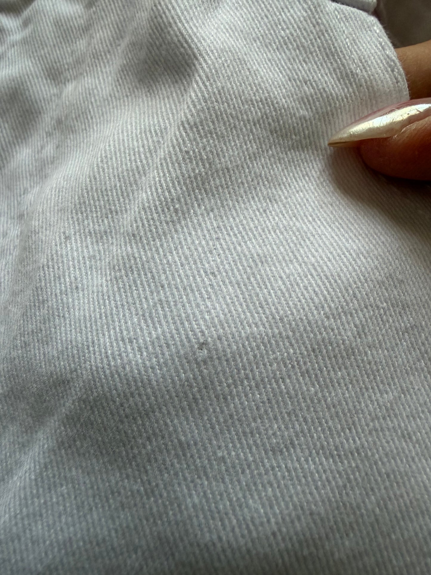 JEAN WIDE BLANC T40 DÉFECTUEUX