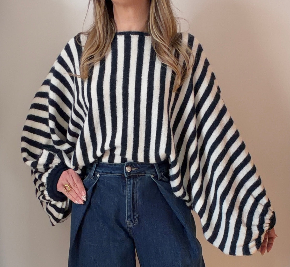 PULL JULLIANN RAYÉ MARINE