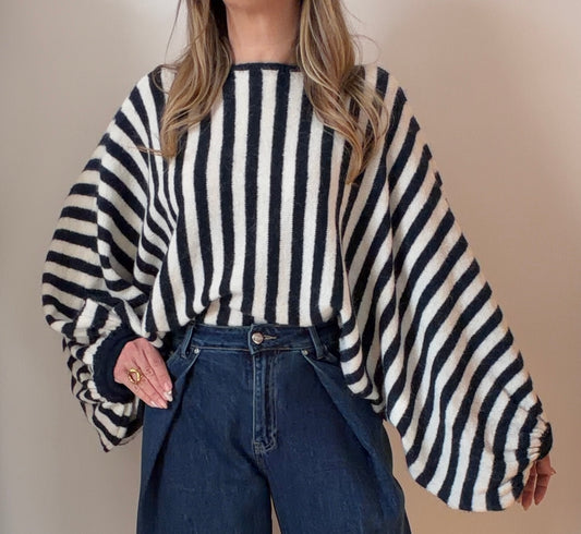 PULL JULLIANN RAYÉ MARINE