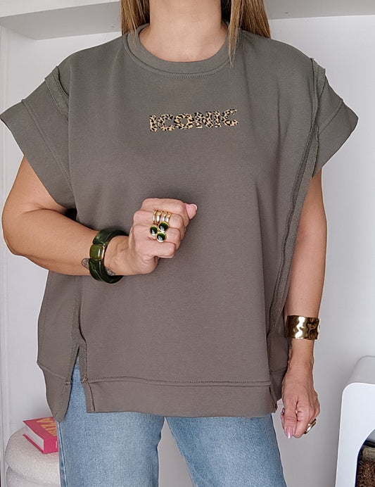 SWEAT ICONIC KAKI