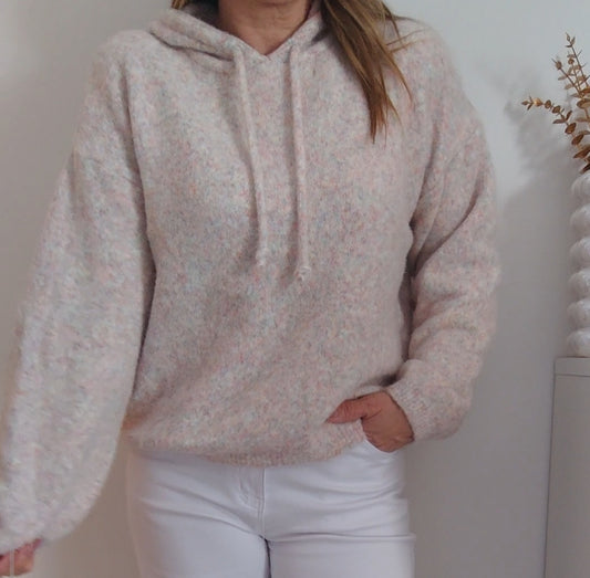 PULL À CAPUCHE MULTICOLORE