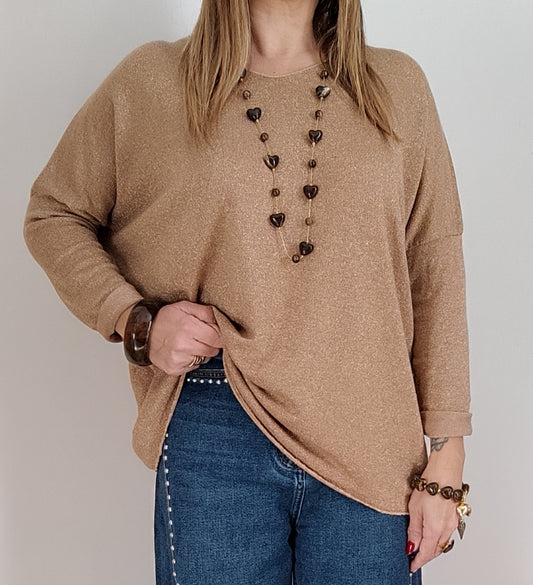 HAUT PAILLETTES DORÉ