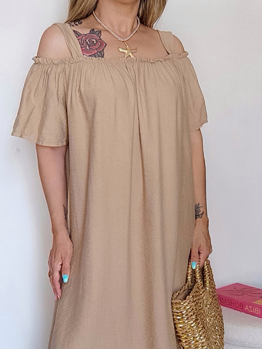ROBE BARDOT CAMEL