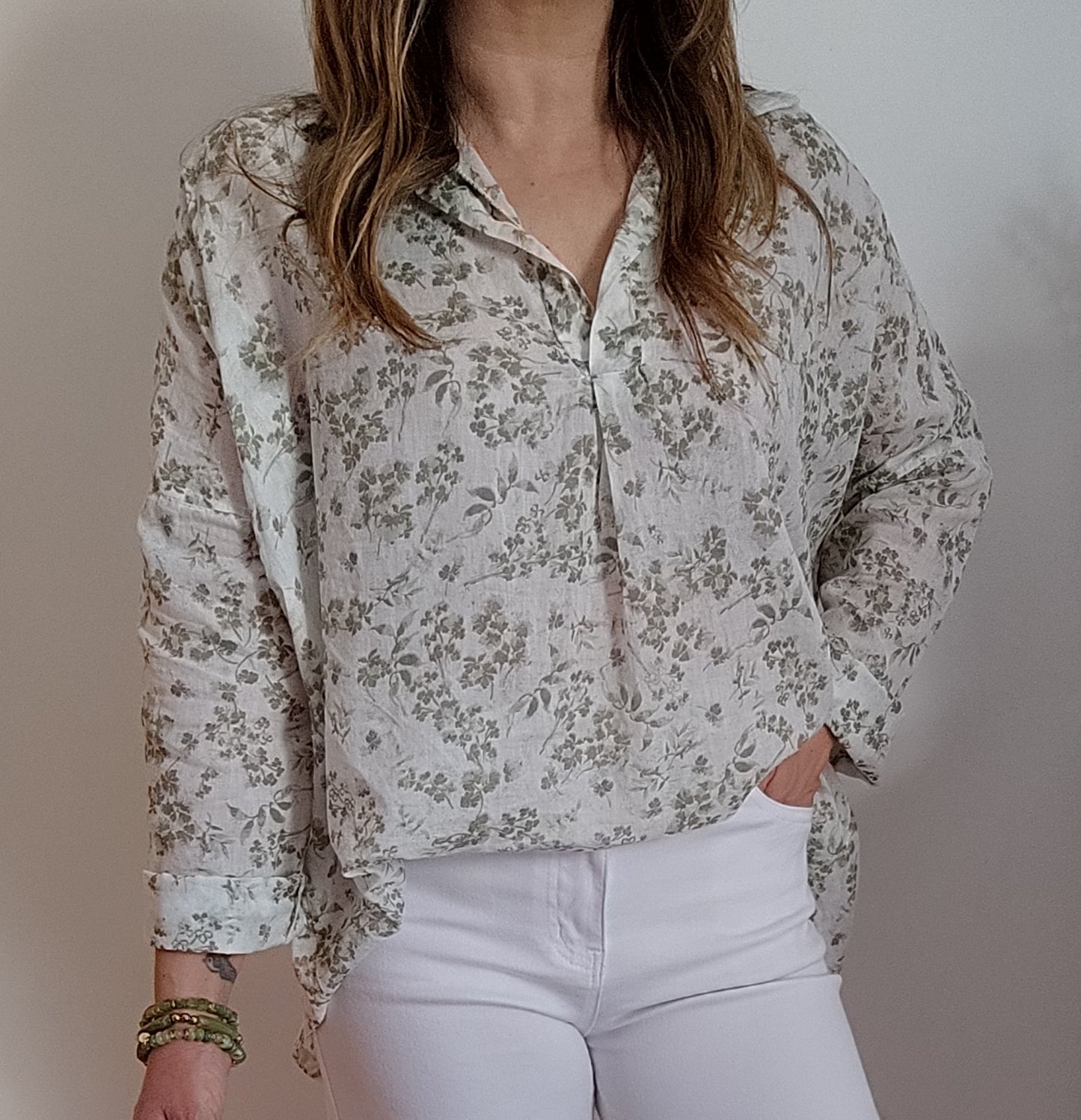 BLOUSE CATHY VERT KAKI