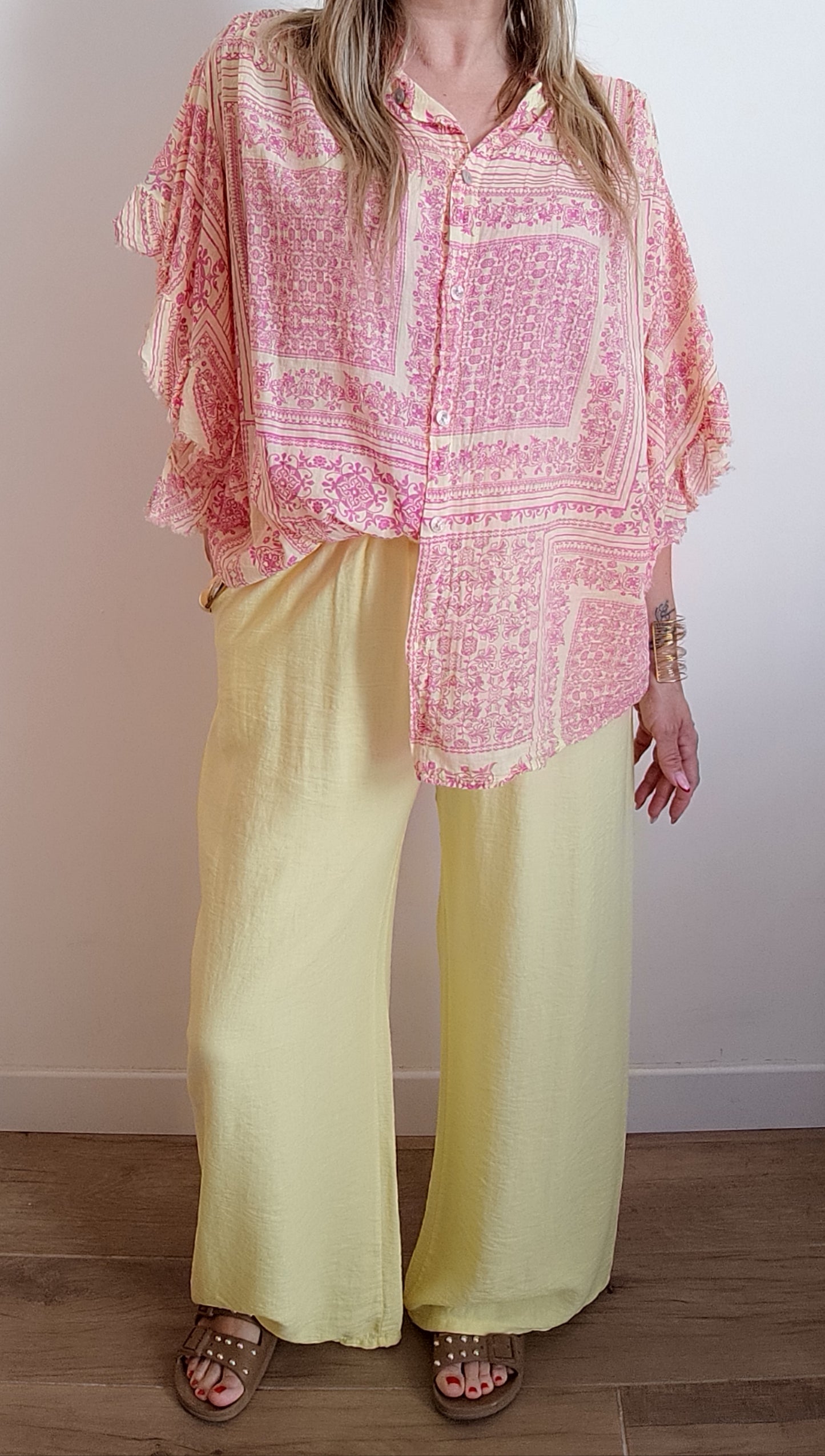 PANTALON CLOVIS JAUNE