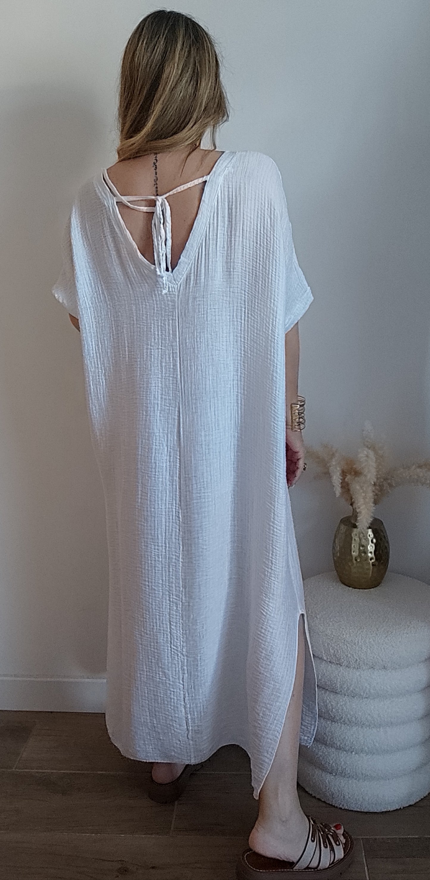 ROBE INÈS BLANC