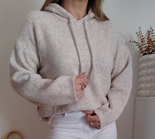 PULL À CAPUCHE MULTICOLORE