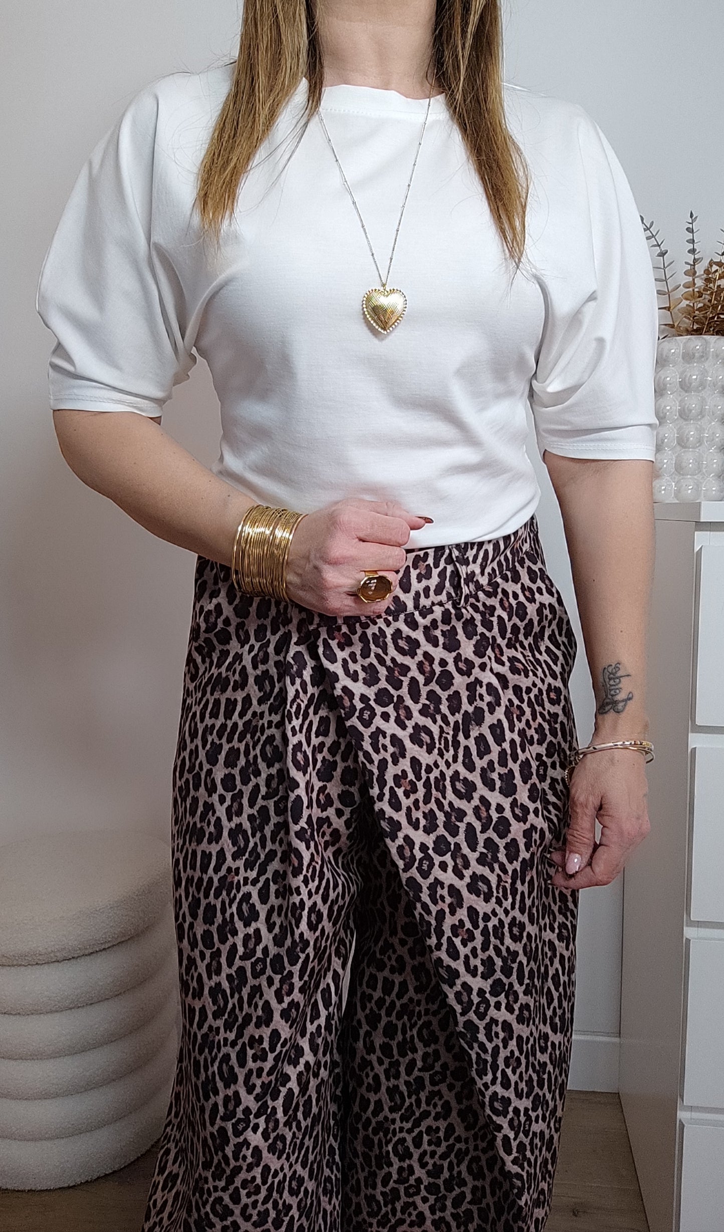 PANTALON BARREL LÉOPARD