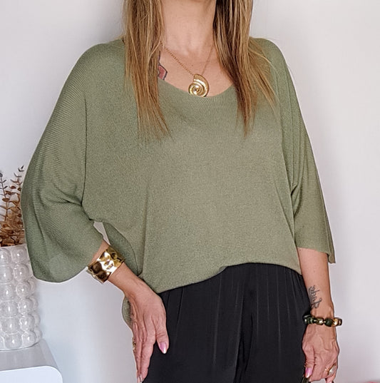 HAUT ASTRID KAKI