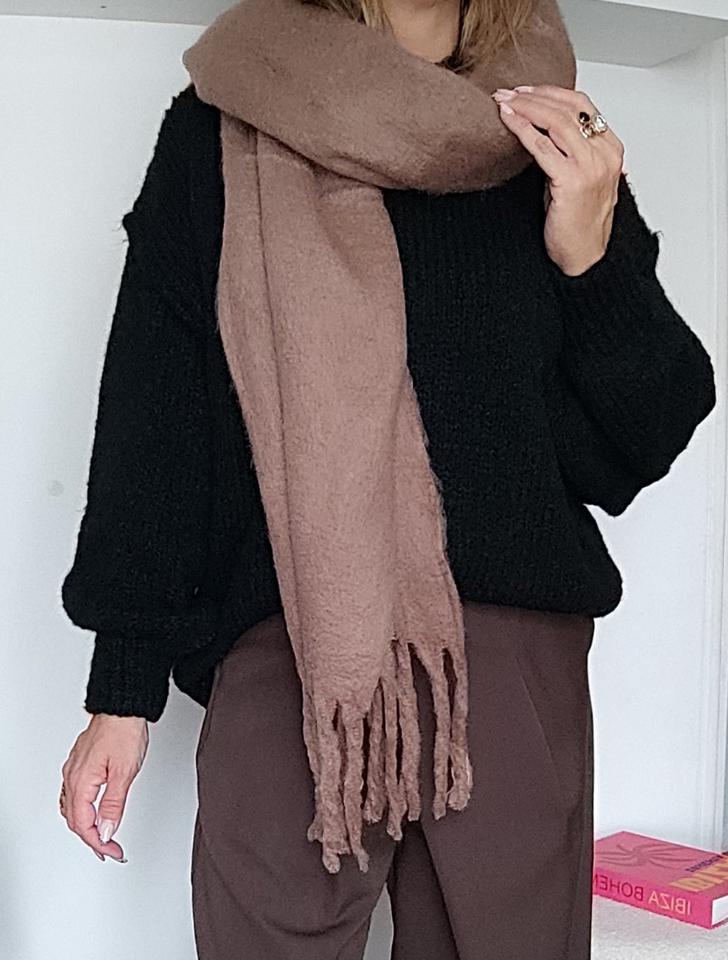 ÉCHARPE ÉPAISSE TAUPE