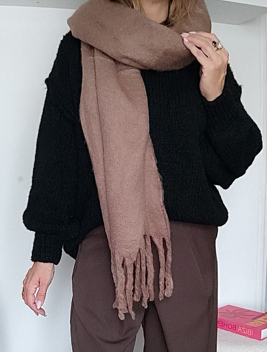 ÉCHARPE ÉPAISSE TAUPE