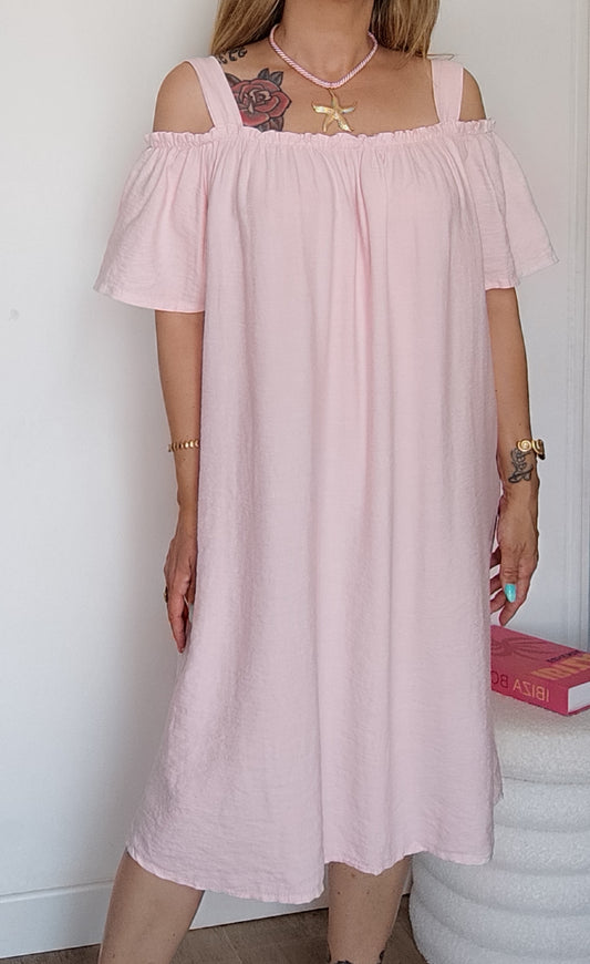 ROBE BARDOT ROSE