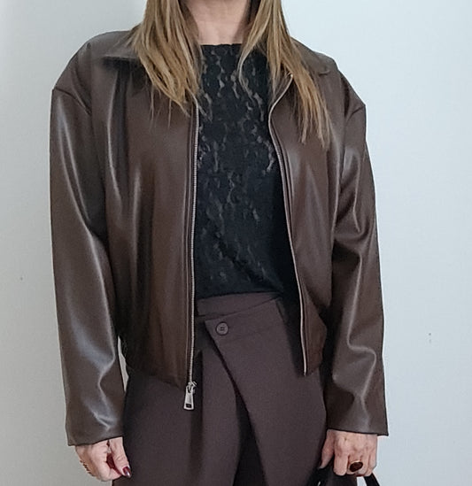 BLOUSON MAÉ CHOCOLAT