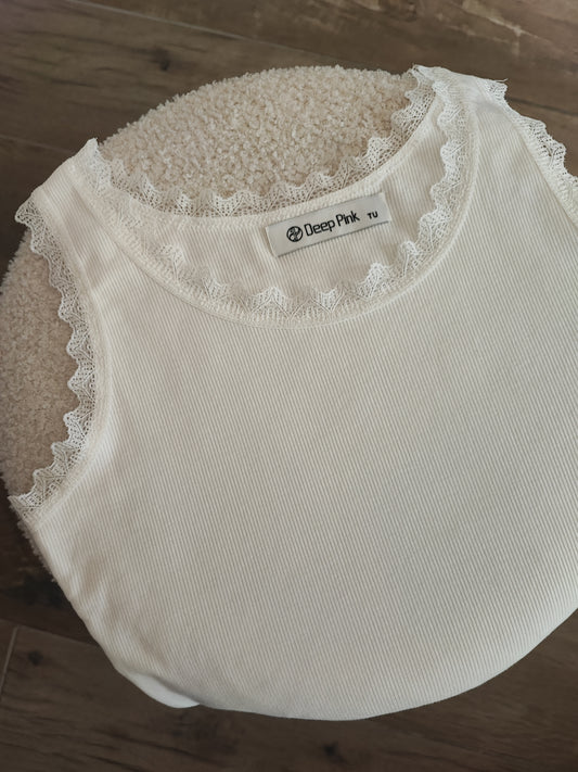 DÉBARDEUR ANAÉ BLANC