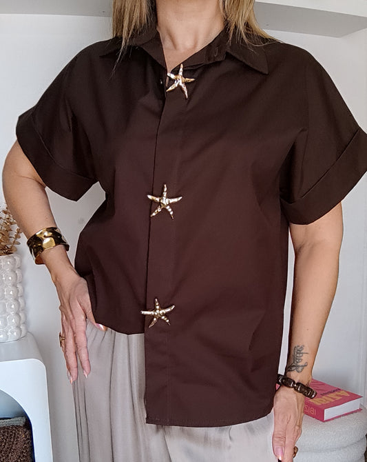 CHEMISE OCÉANE CHOCOLAT