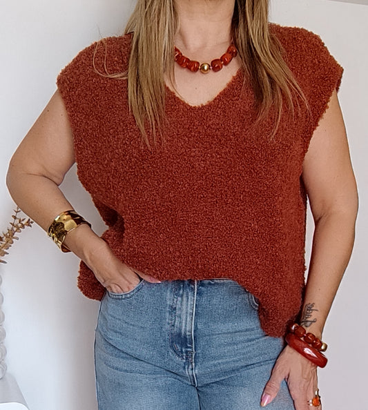 HAUT NICOLE TERRACOTTA
