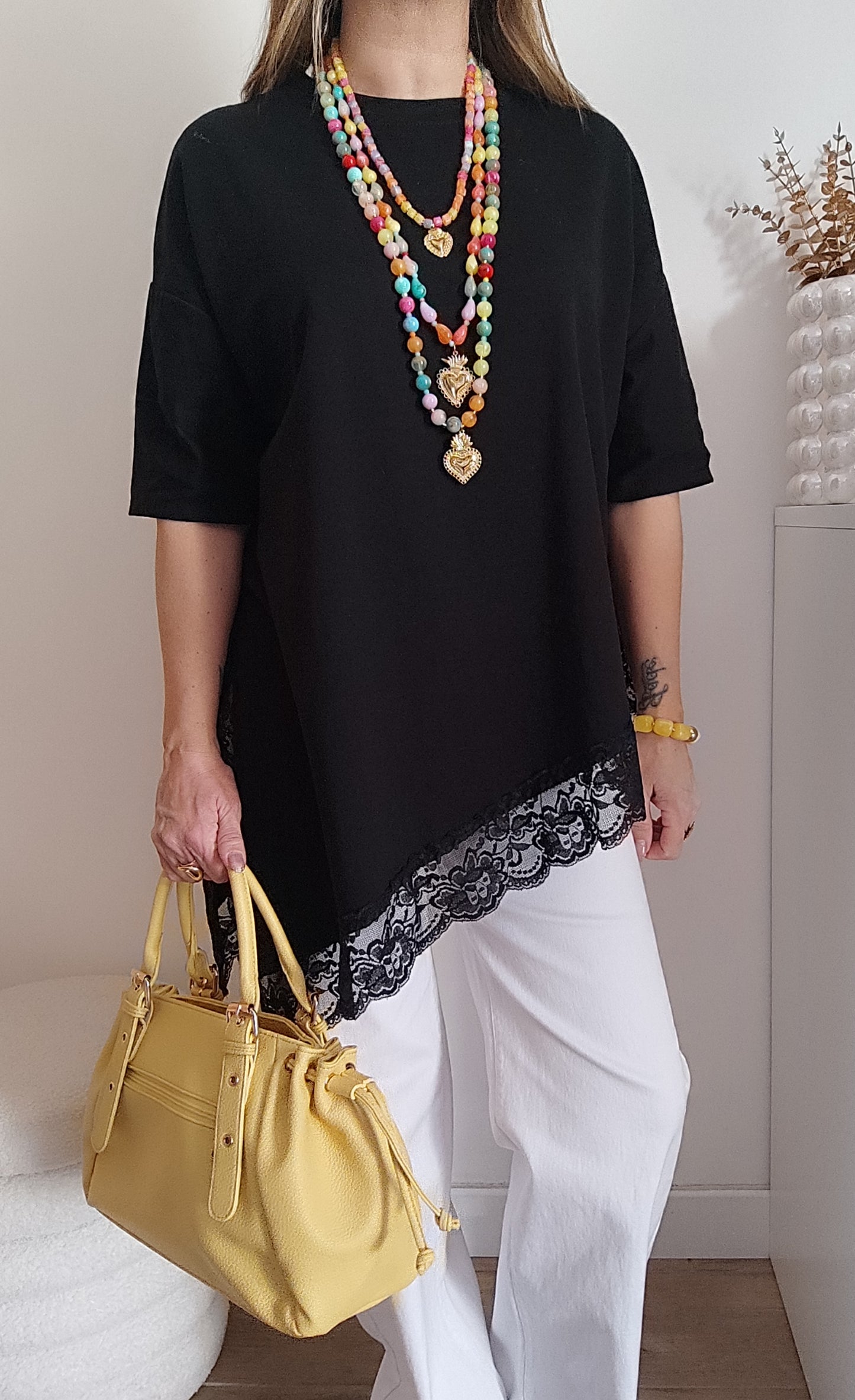 COLLIER SAUTOIR EX VOTO MULTICOLORE