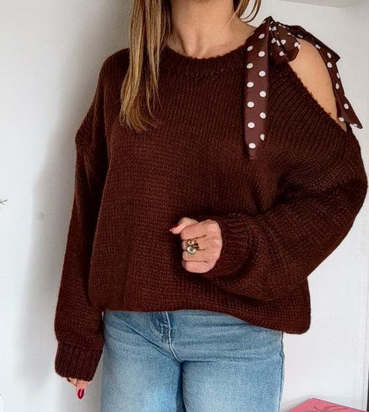 PULL CLARA CHOCOLAT