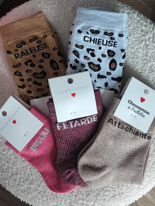 CHAUSSETTES PAILLETTES ✨