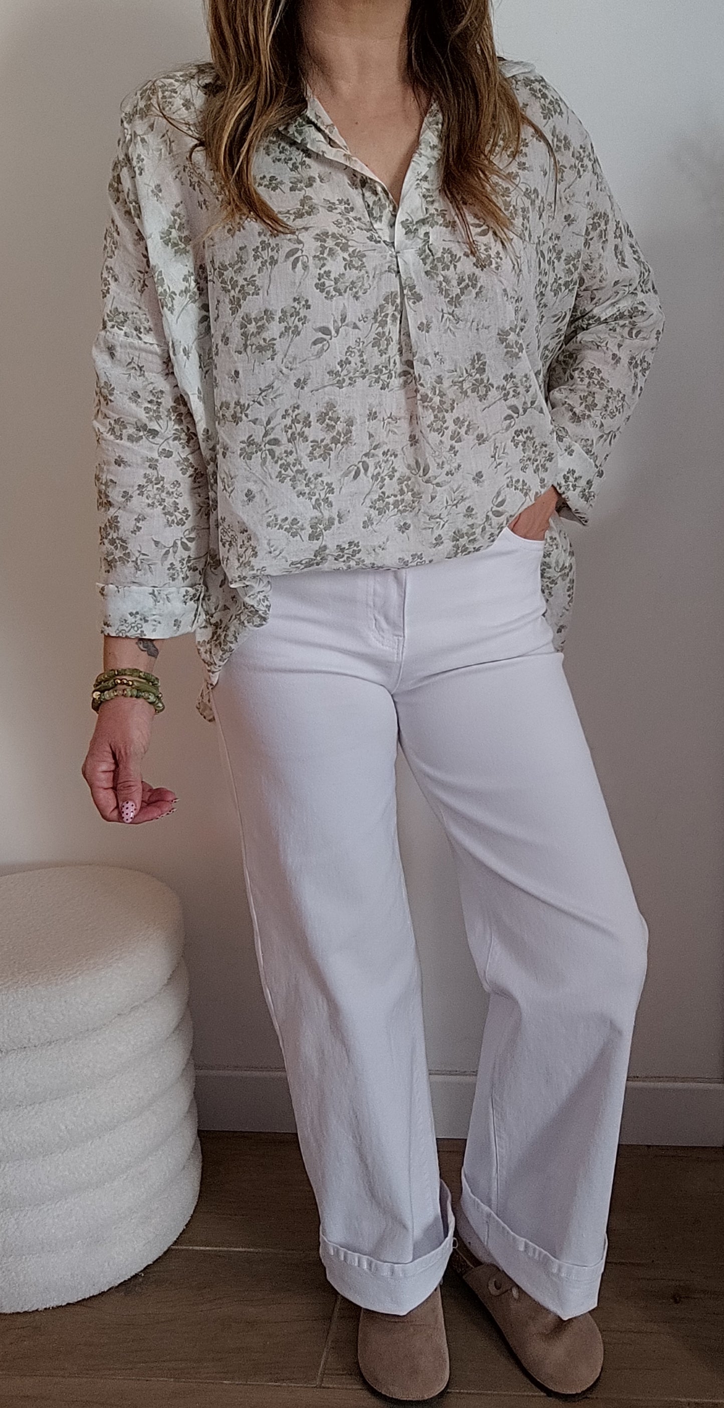 BLOUSE CATHY VERT KAKI