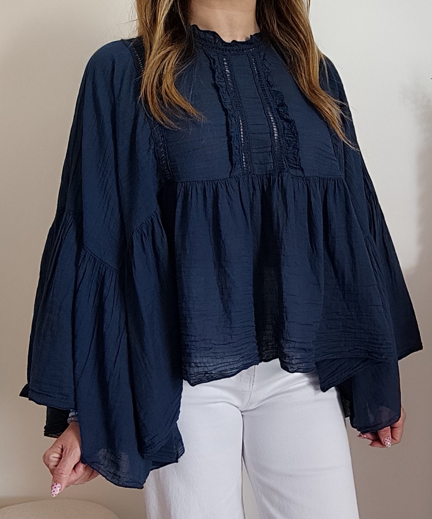 BLOUSE STELLA BLEU MARINE