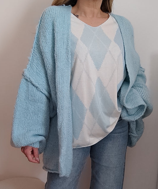 GILET ETHAN BLEU CIEL