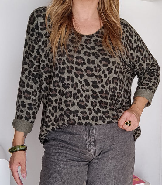PULL SUZANNE KAKI