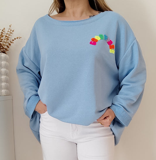 SWEAT GOOD VIBES BLEU