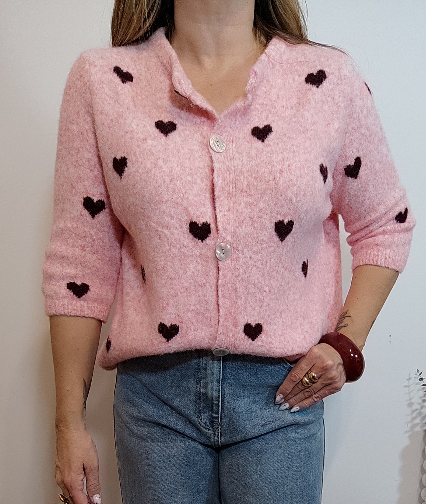 GILET SOLENE ROSE