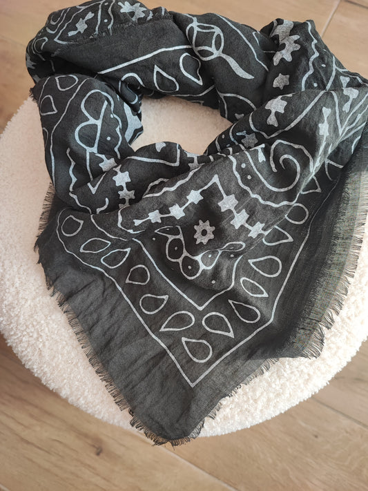 FOULARD BANDANA NOIR