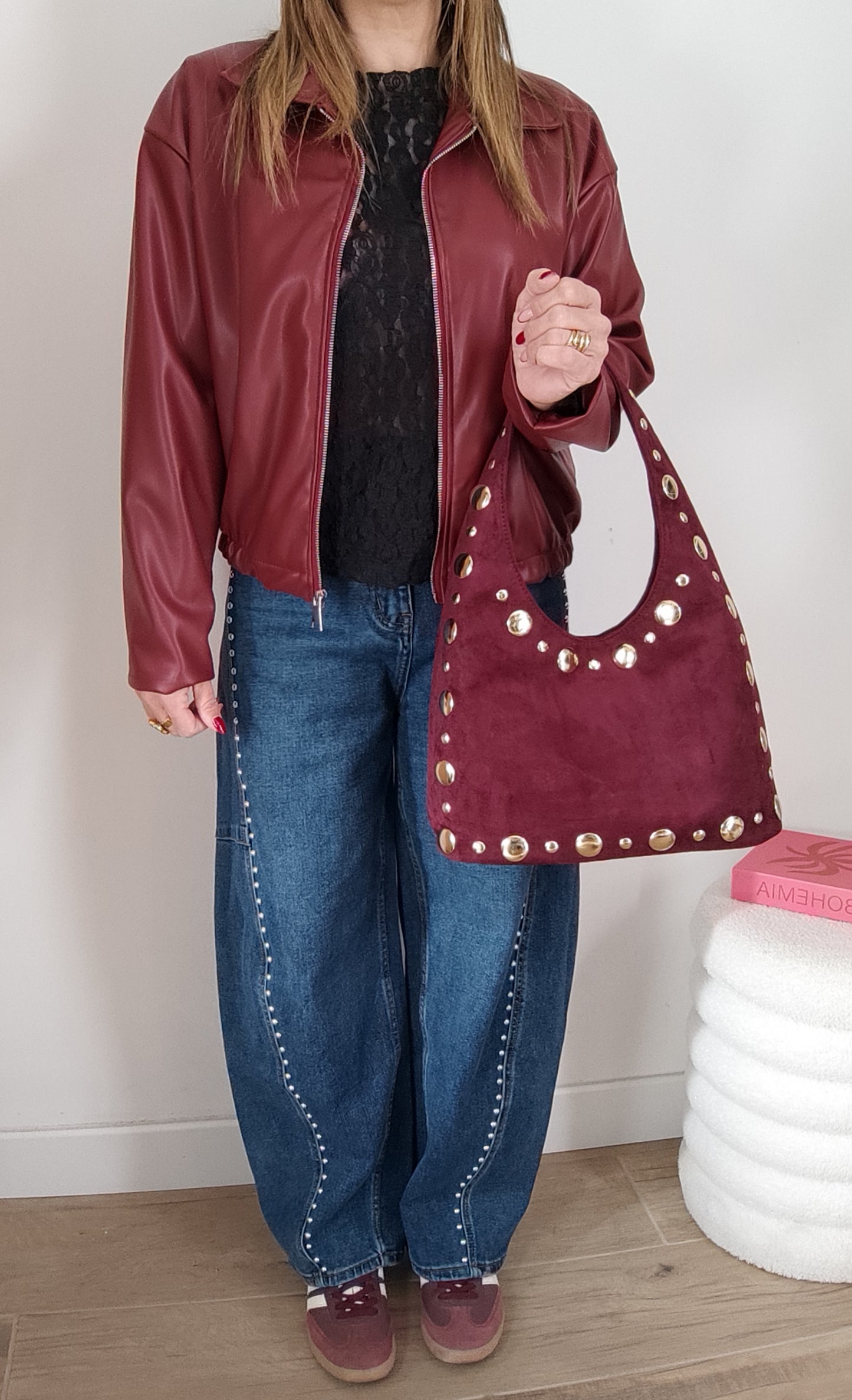 BLOUSON MAÉ BORDEAUX