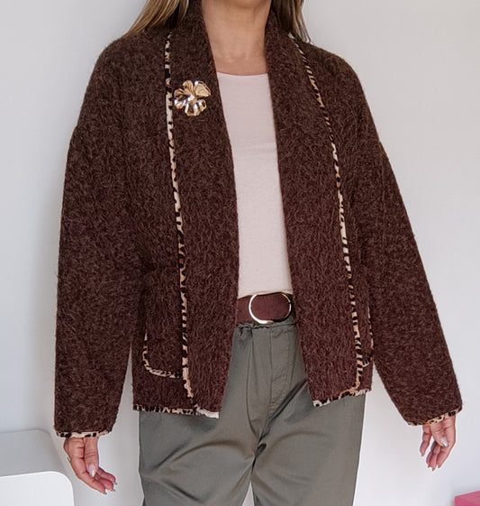 VESTE DIANE MARRON