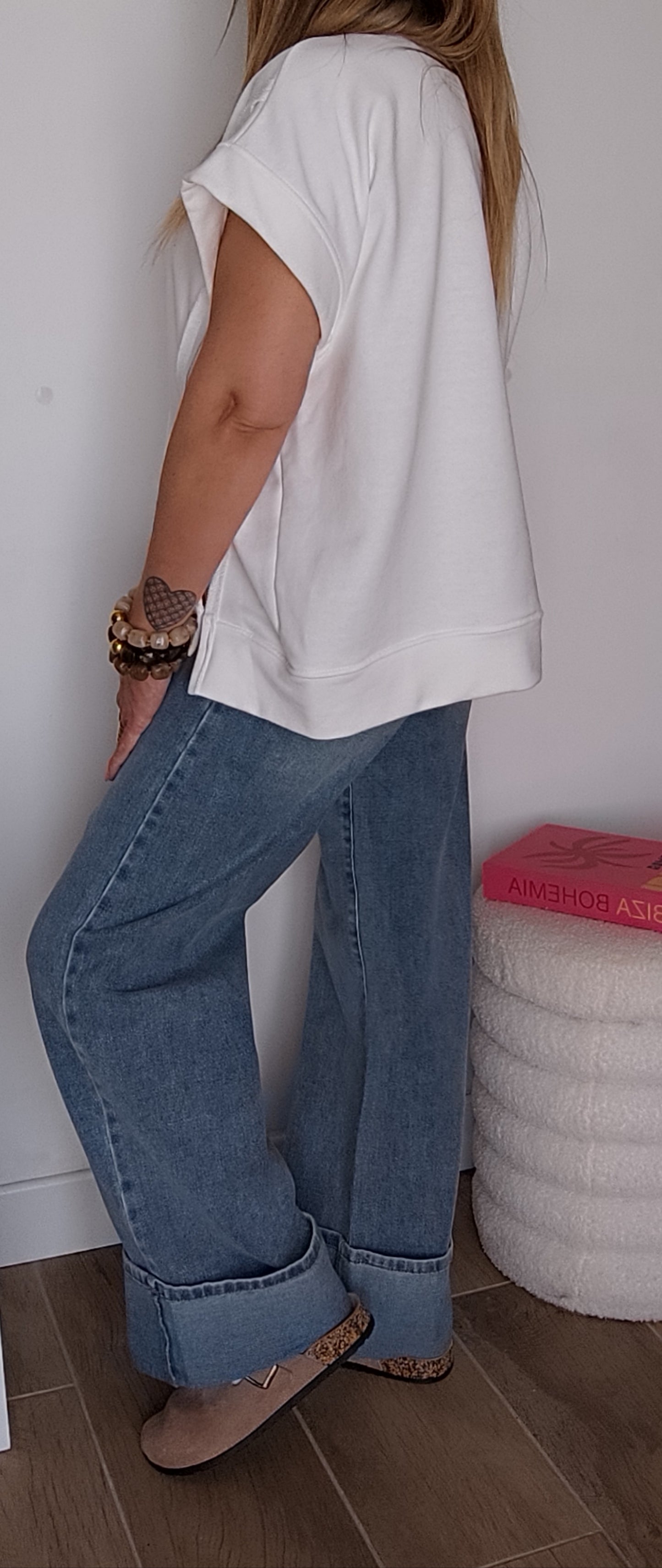 SWEAT ICONIC BLANC