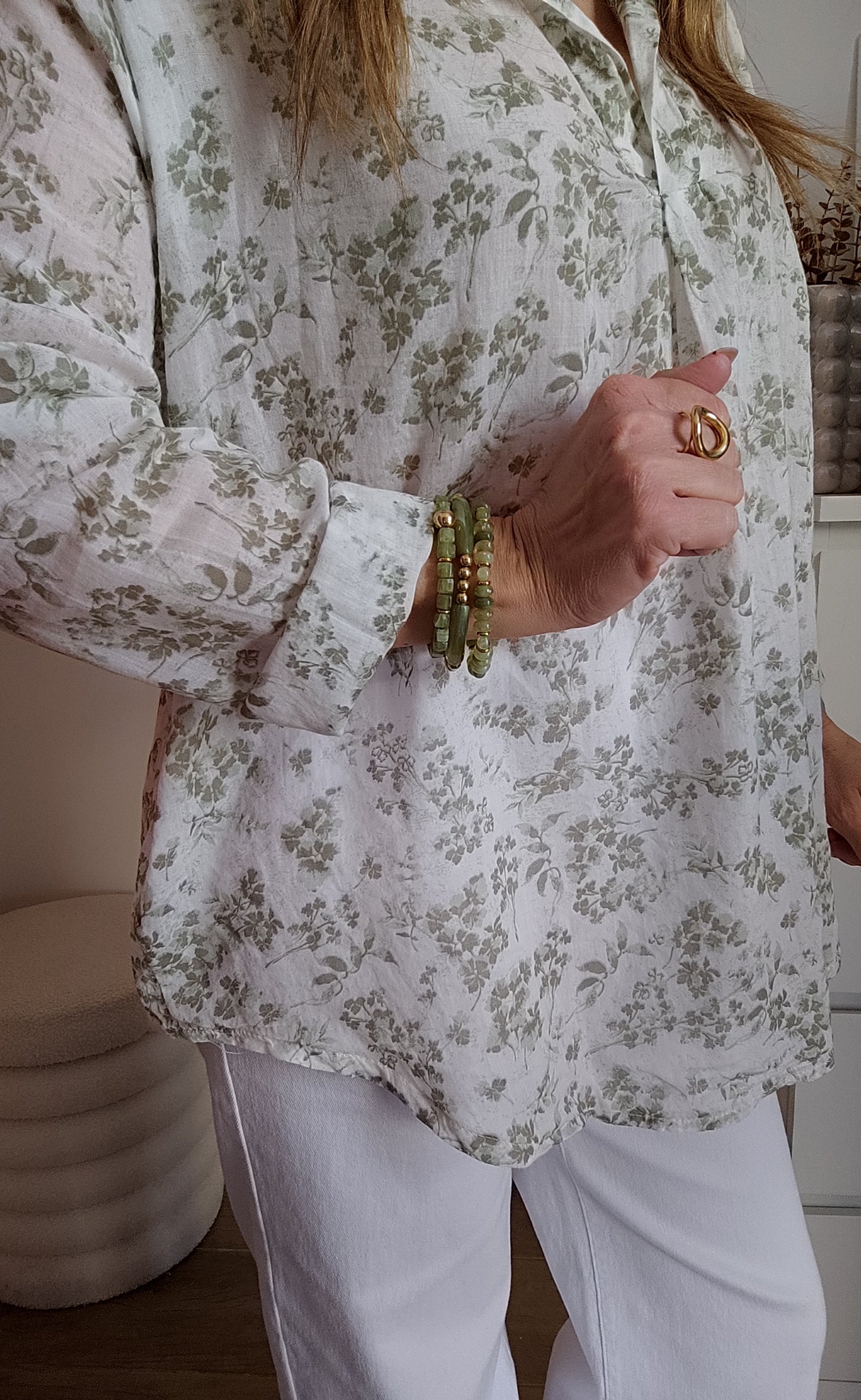 BLOUSE CATHY VERT KAKI