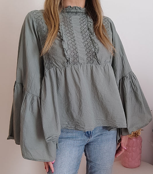 BLOUSE STELLA KAKI