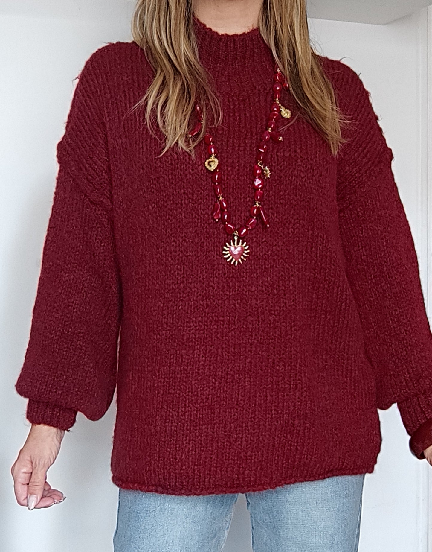PULL TIMÉO BORDEAUX
