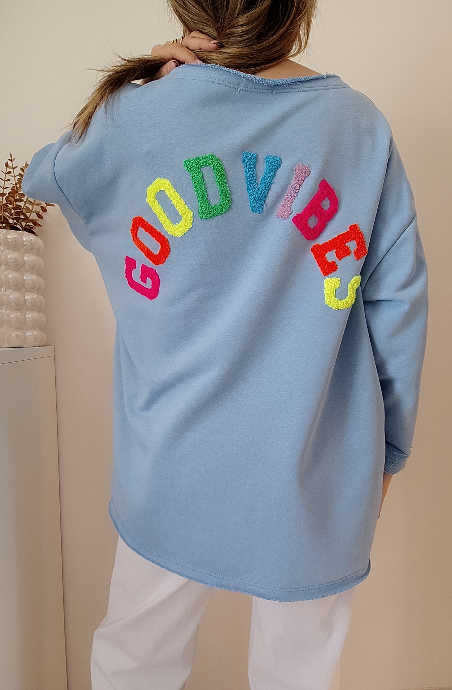 SWEAT GOOD VIBES BLEU
